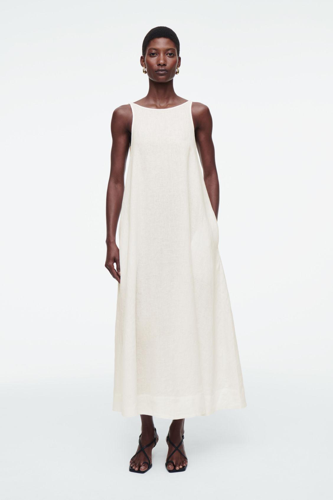COS A-Line Linen Maxi Dress | endource