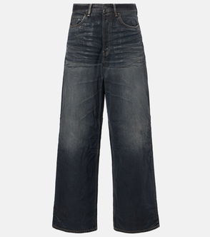 Dark wash, wide-leg denim jeans from Acne Studios