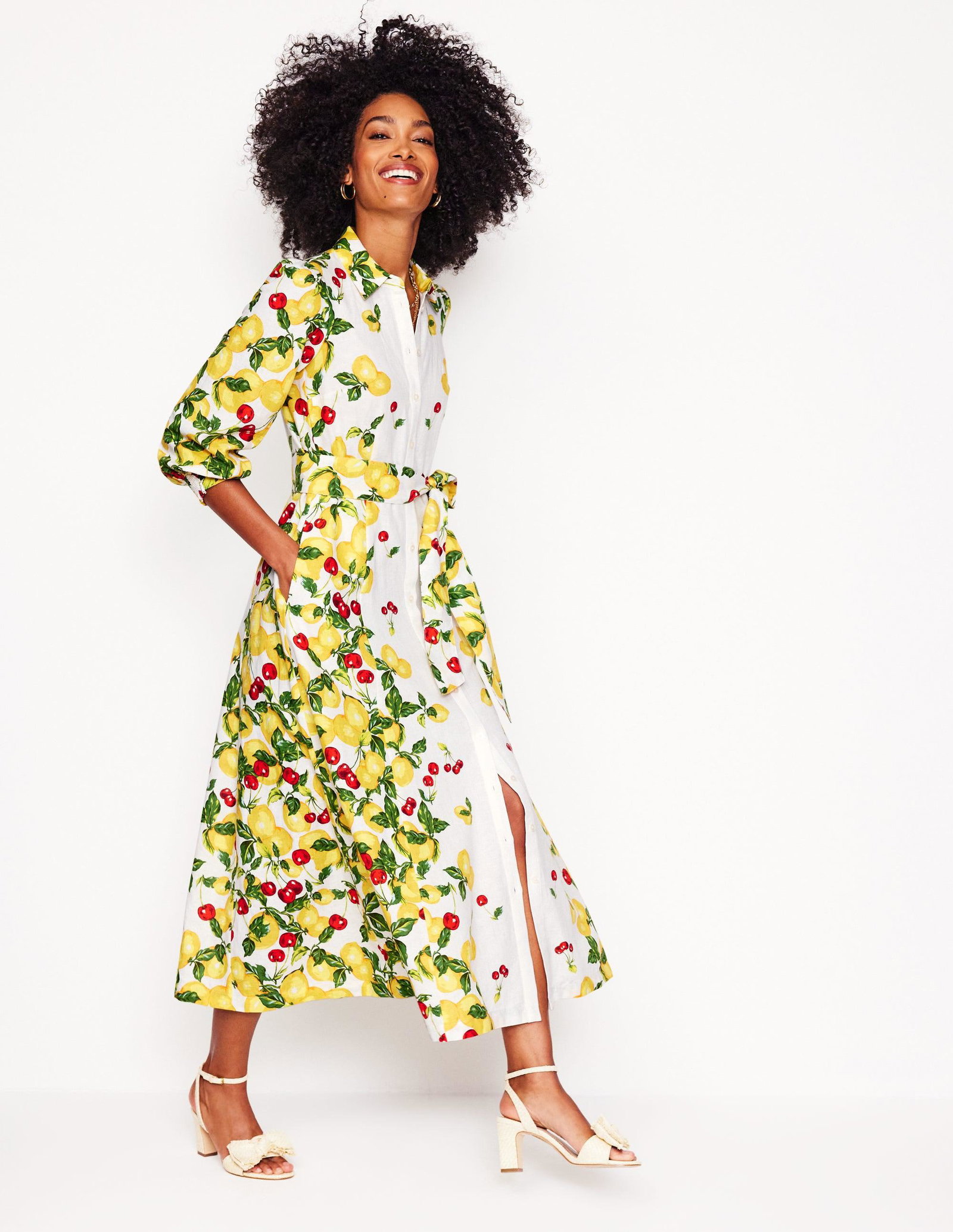 BODEN Clara Linen Blend Shirt Dress | endource BODEN Clara Linen Blend Shirt Dress | endource