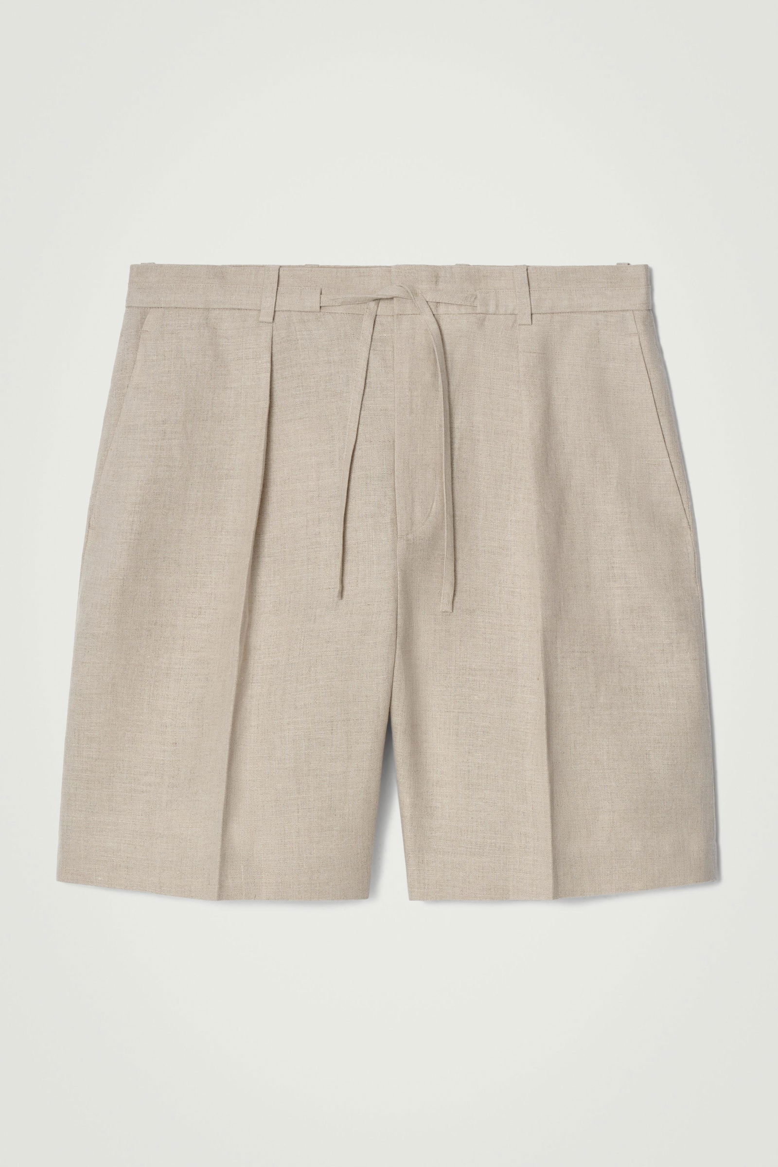 COS Tailored Drawstring Linen Shorts | endource