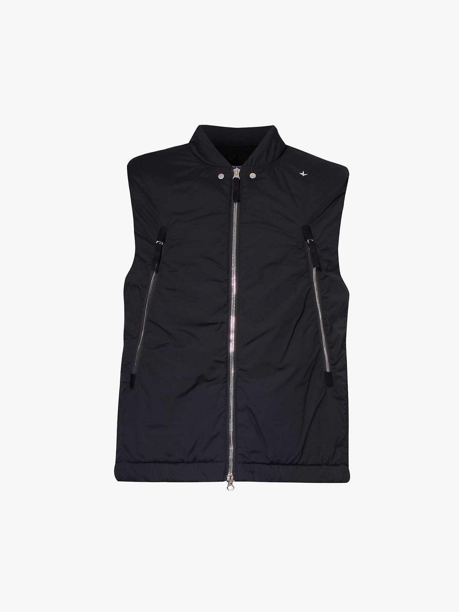 Stone Island Stellina Logo-Embroidered Woven Gilet | endource