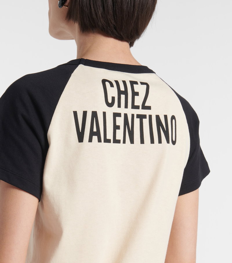Valentino t-shirt with CHÈZ VALENTINO logo on the back