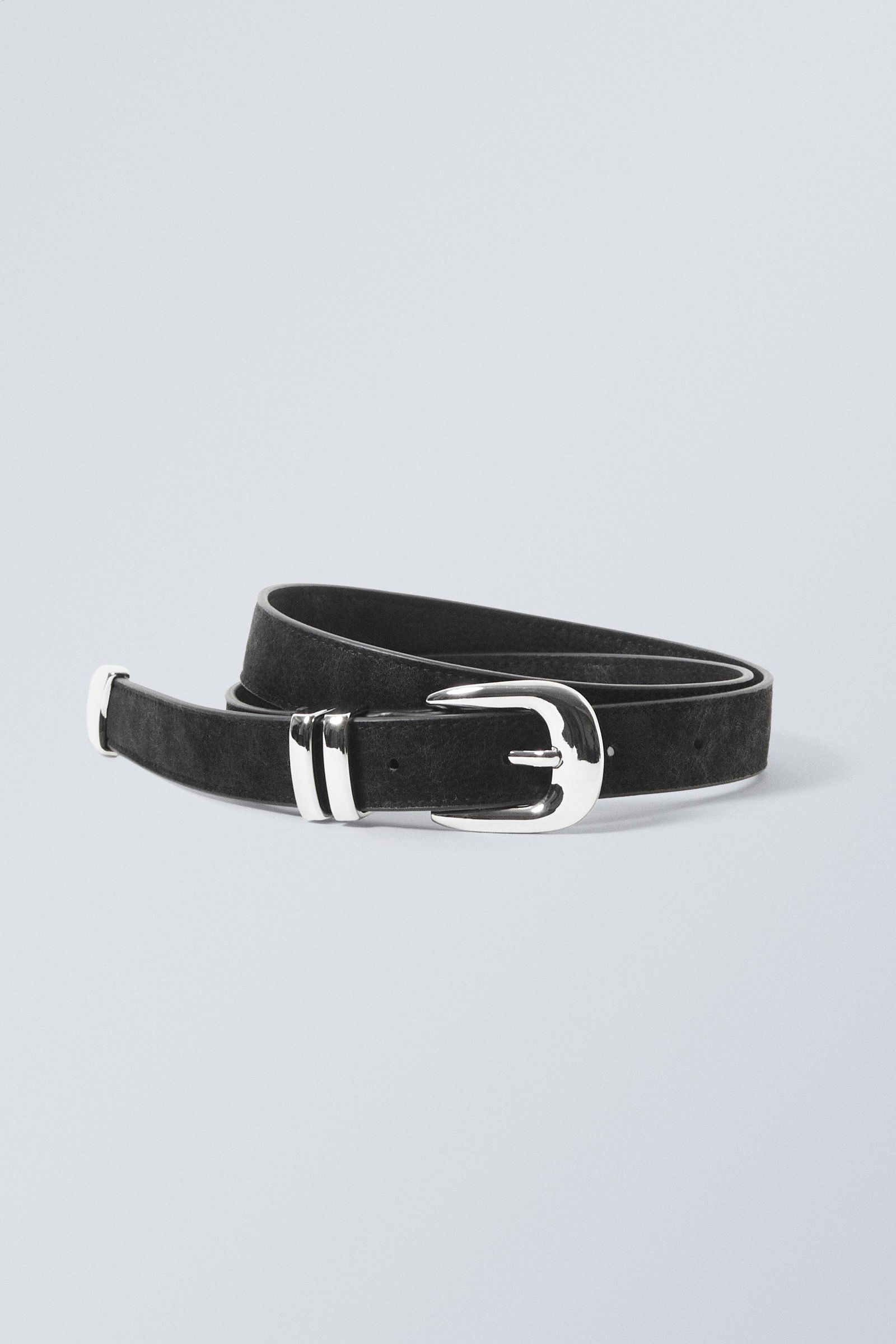 Multi Eyelet Faux Leather Western Belt