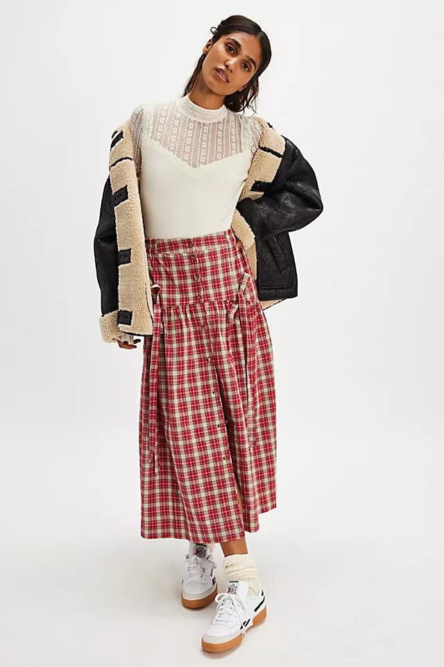 DAMSON MADDER Damson Madder Bronte Button Maxi Skirt endource