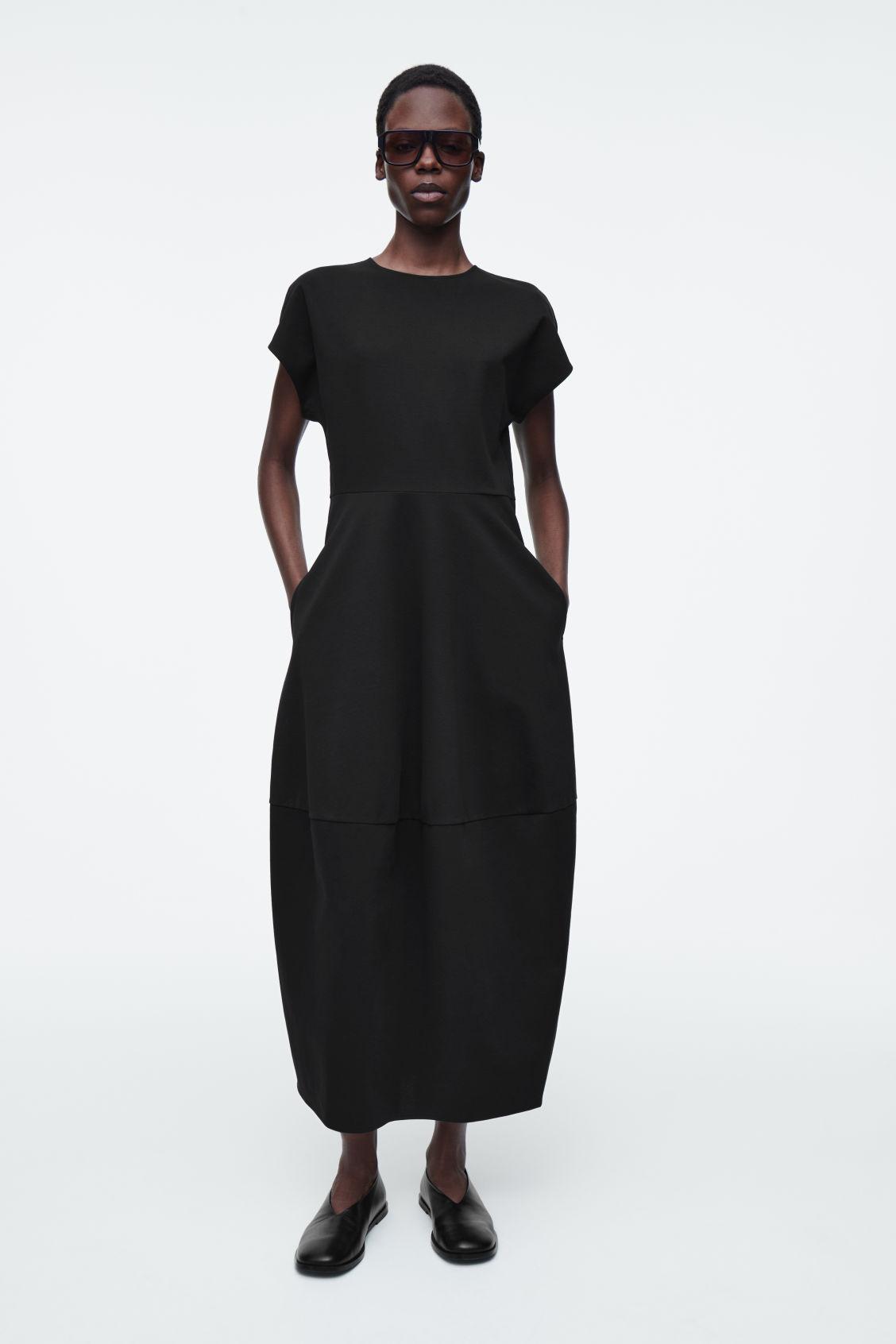COS Sculpted Cotton Midi Dress