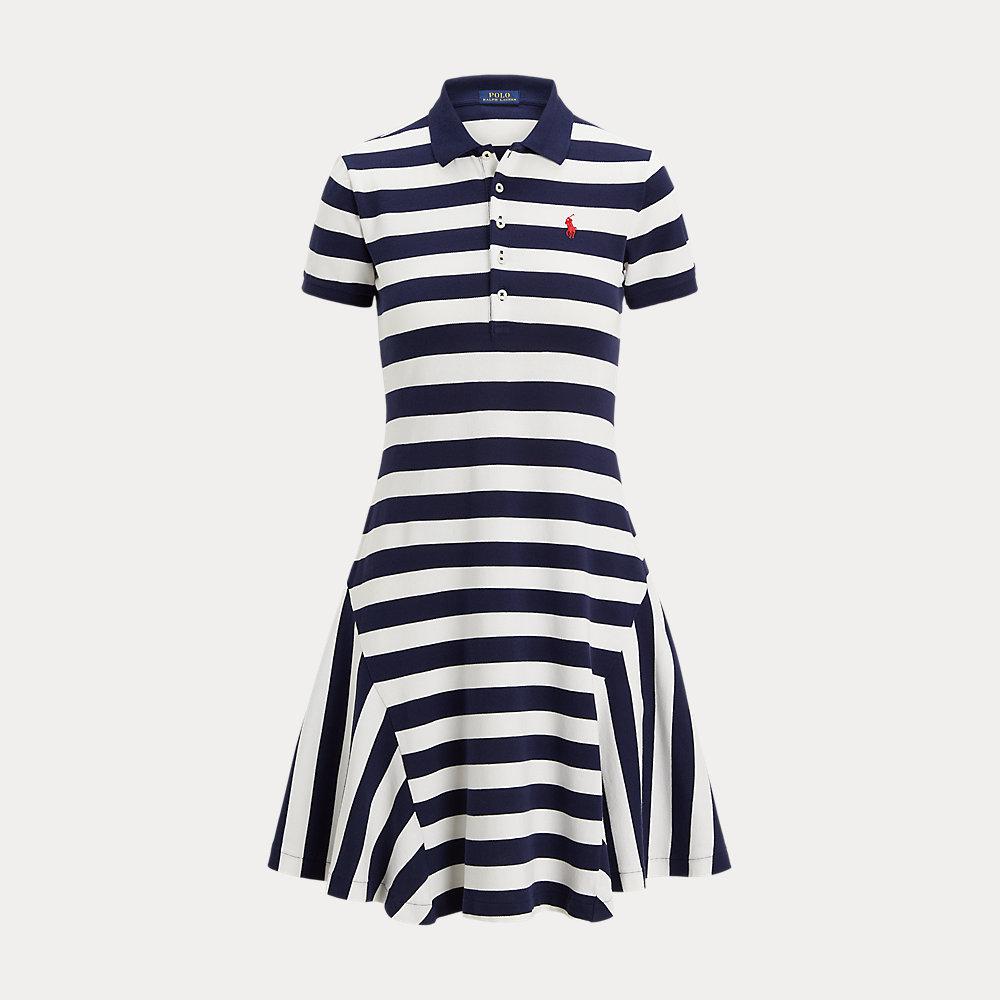 green emerald velvet dress Ralph Lauren Polo Triella Fit and Flare Striped Dress Size US 6 UK 10 –  Afashionistastore main image 0