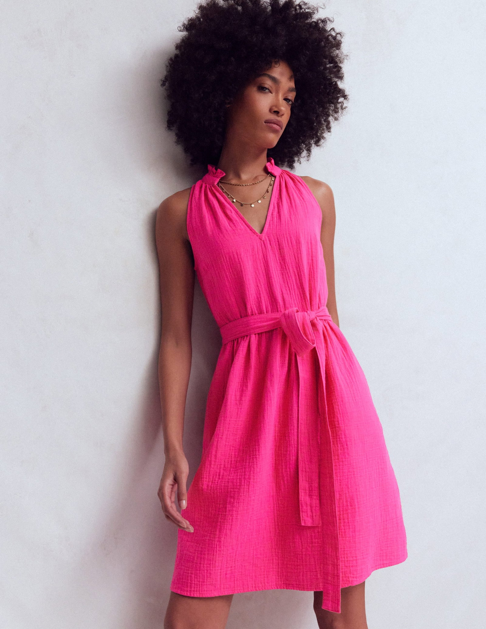 boden eve double cloth short dress Boden Women's Viv Double Cloth Short Dress in Pink