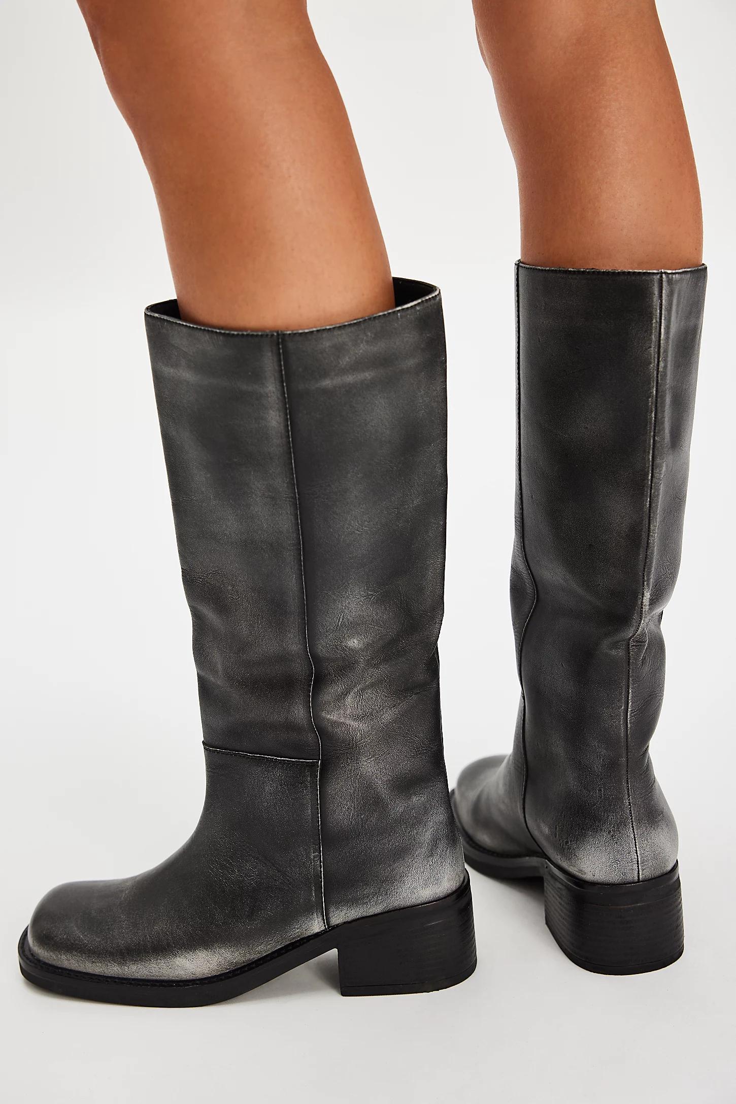 FREE PEOPLE FP Collection - Dana Distressed Pull-On Boots | endource