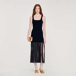 knitted co ord dress Dash and Dot - BLACK KNITTED CO-ORD SET