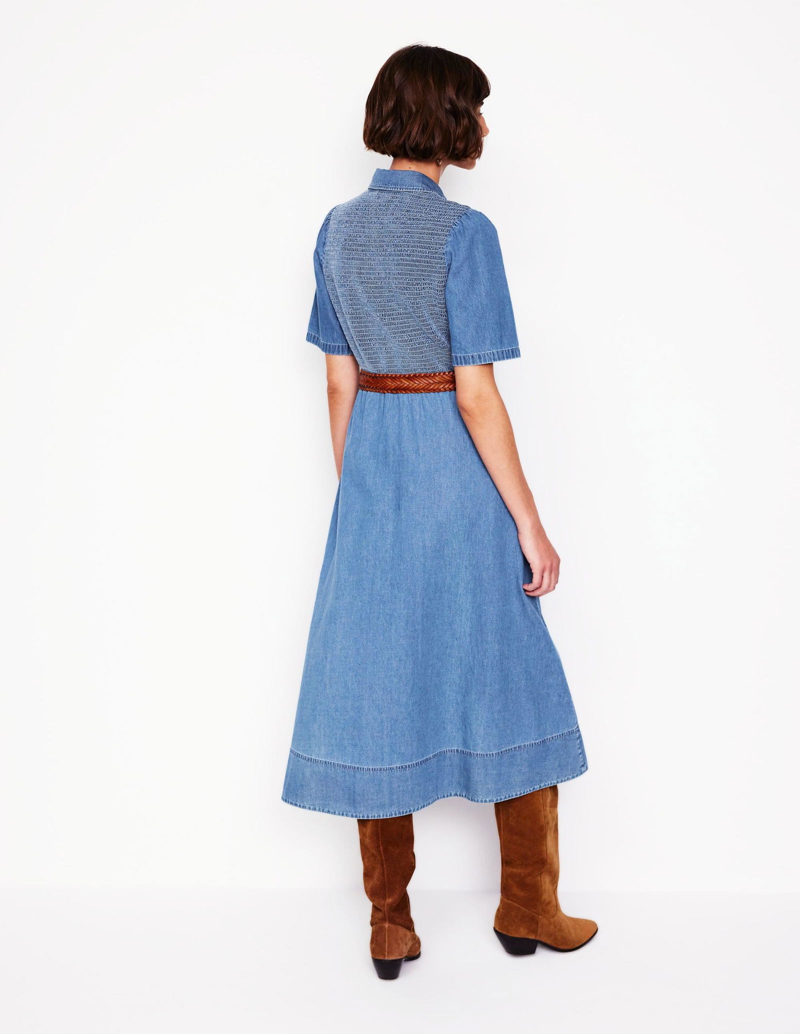 40% off BODEN Amber Denim Midi Dress