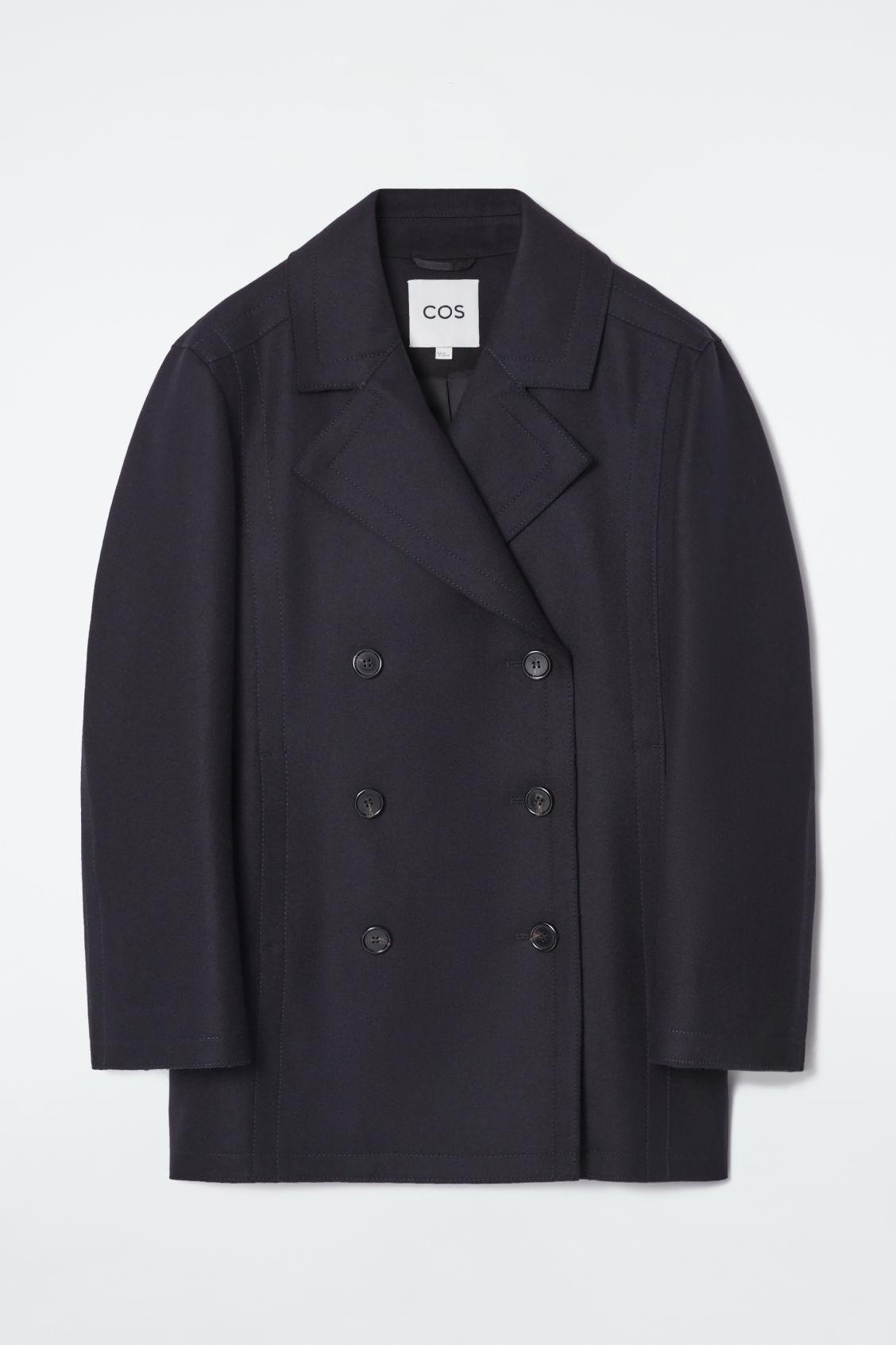 COS Relaxed Wool Pea Coat endource