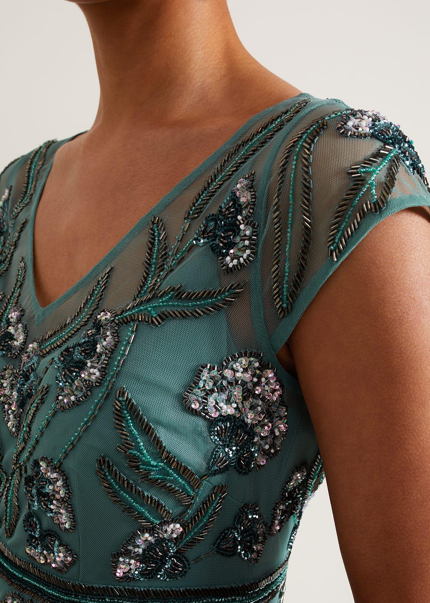 evonne beaded maxi dress Buy Phase Eight Green Evonne Beaded Dress from Next USA