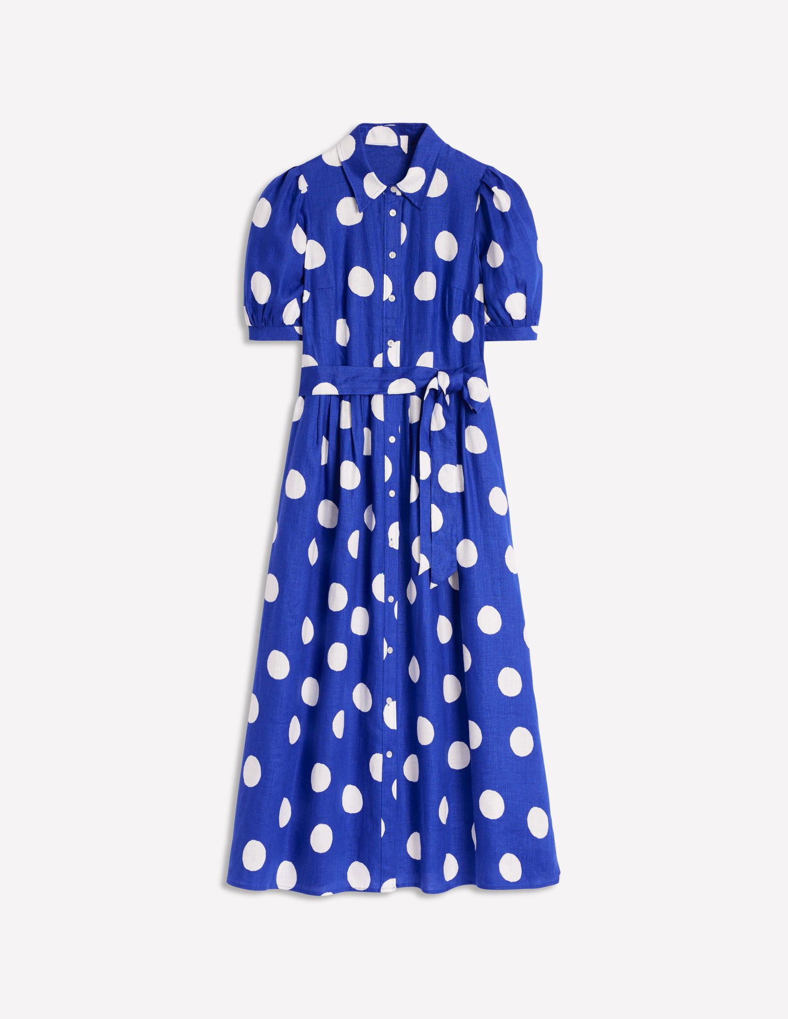 alexa linen maxi shirt dress Alexa Linen Maxi Shirt Dress - Grey Blue Chambray