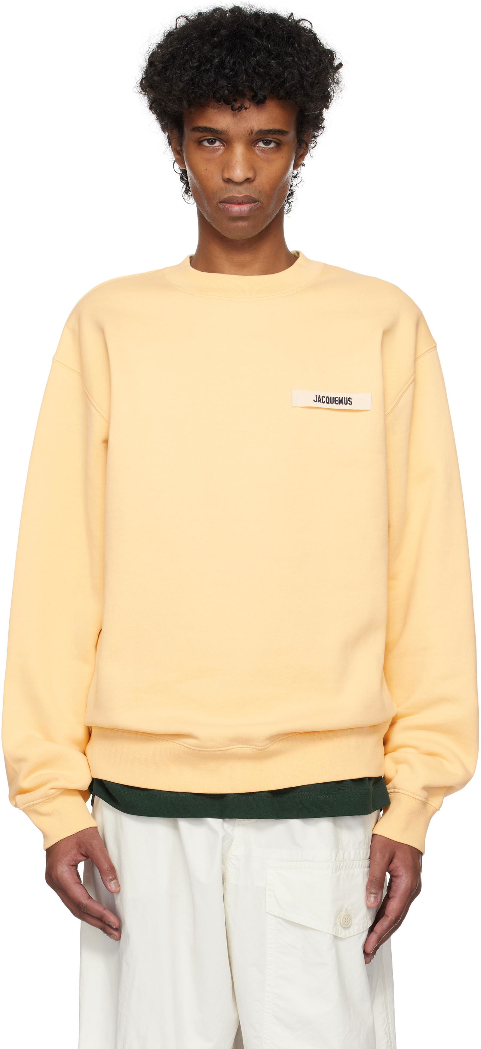 JACQUEMUS Men's Grosgrain Sweatshirt Black