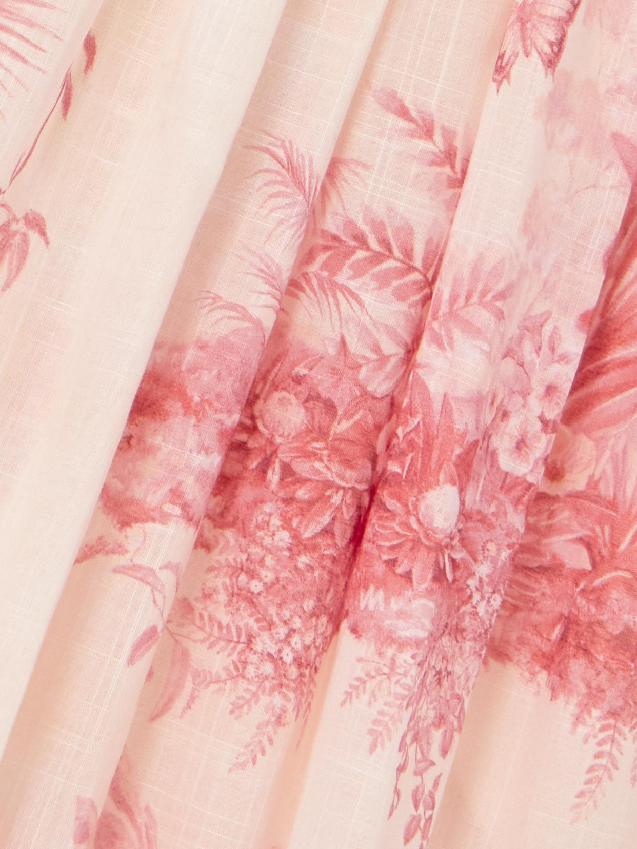 zimmermann waverly pleated floral-print cotton bustier midi dress Zimmermann Waverly Corset Midi Dress