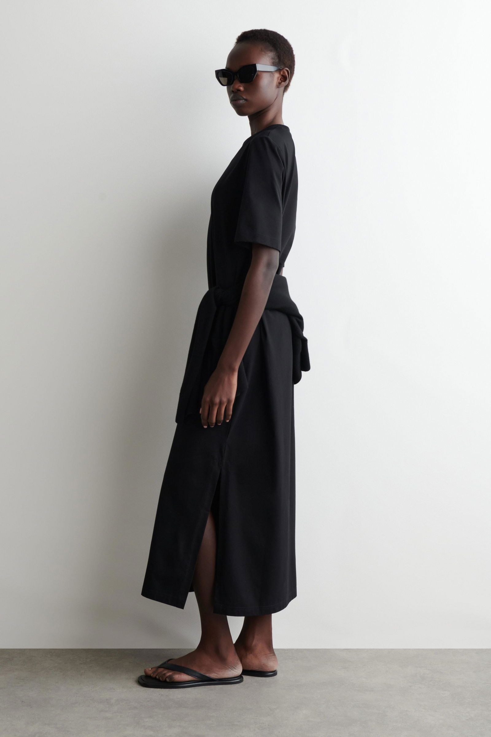 COS Cotton Midi T-Shirt Dress