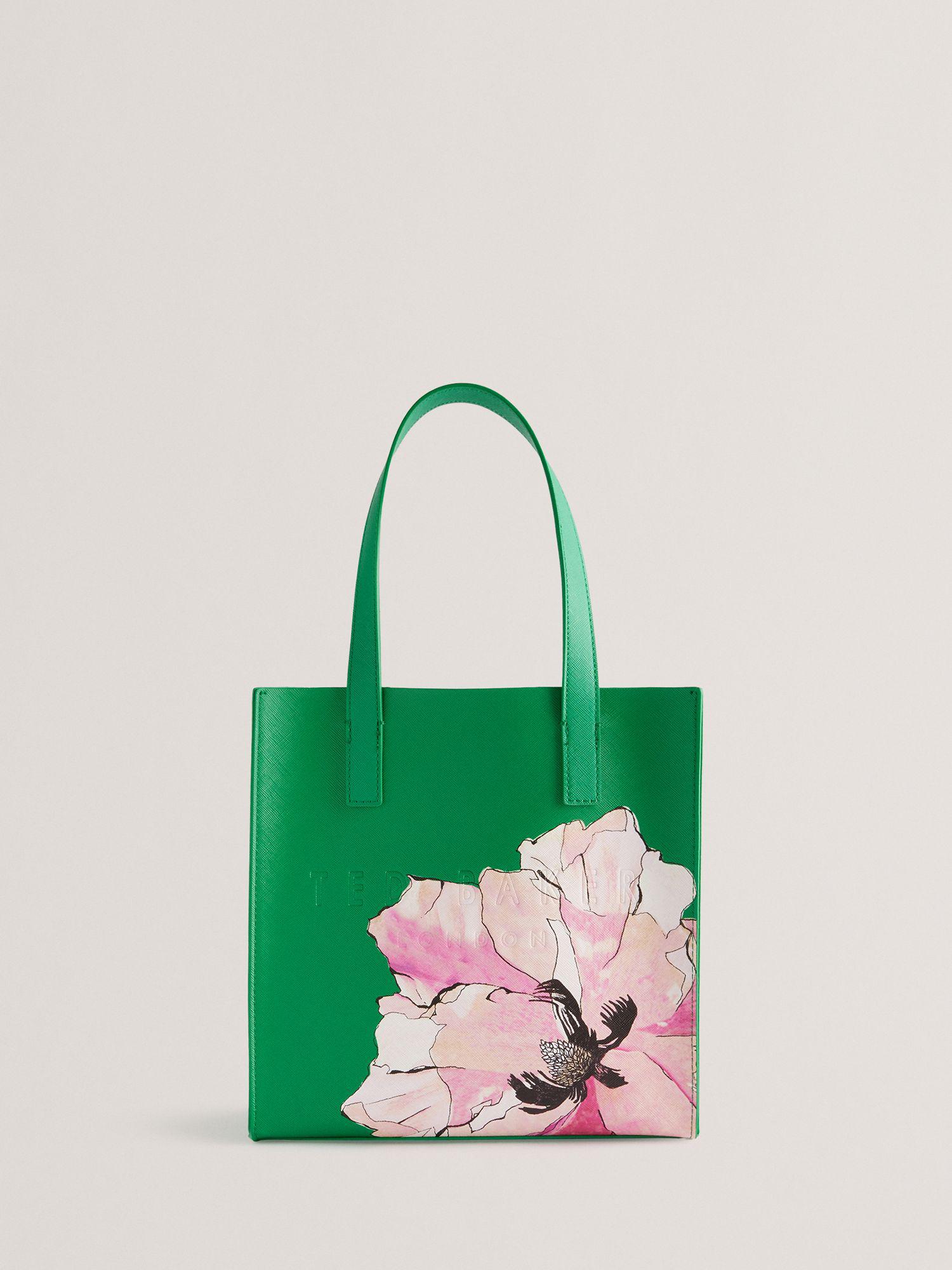 TED BAKER Milicon Floral Graphic Textured Small Icon Tote Bag