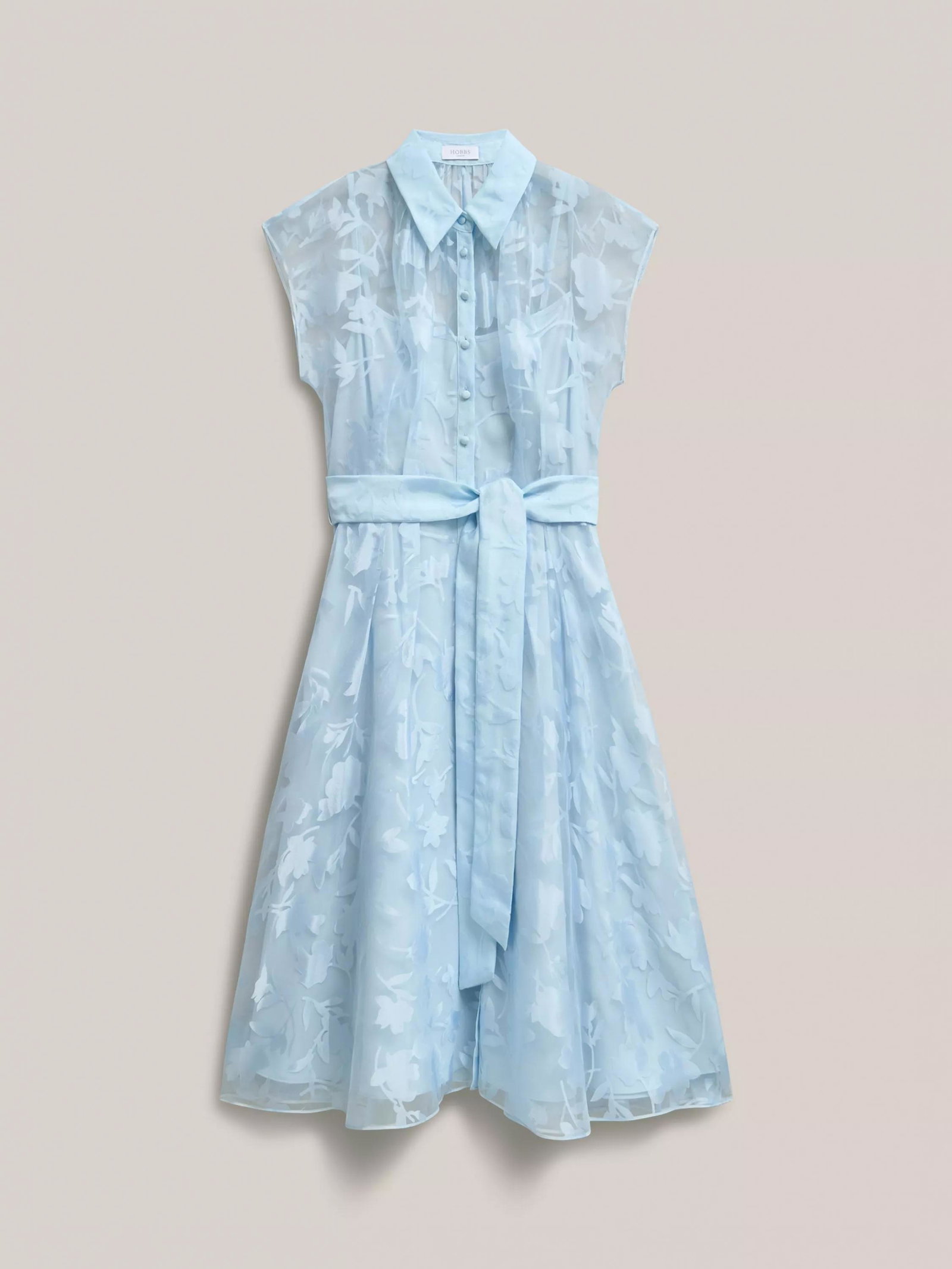 hobbs pale blue dress Woven Cotton Tube Neck Maxi Dress main image 1