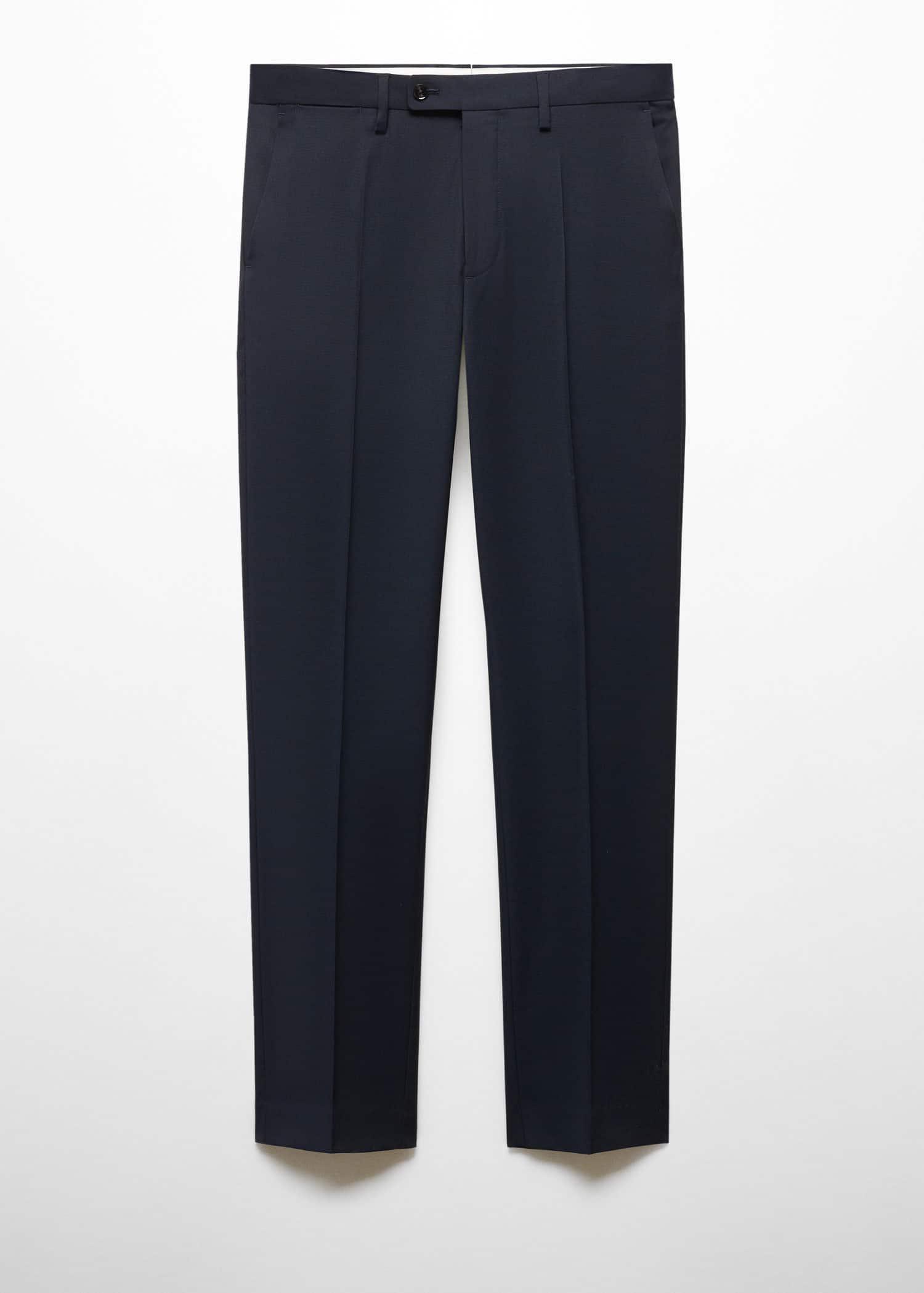 MANGO Suit Trousers in Dark Navy | endource