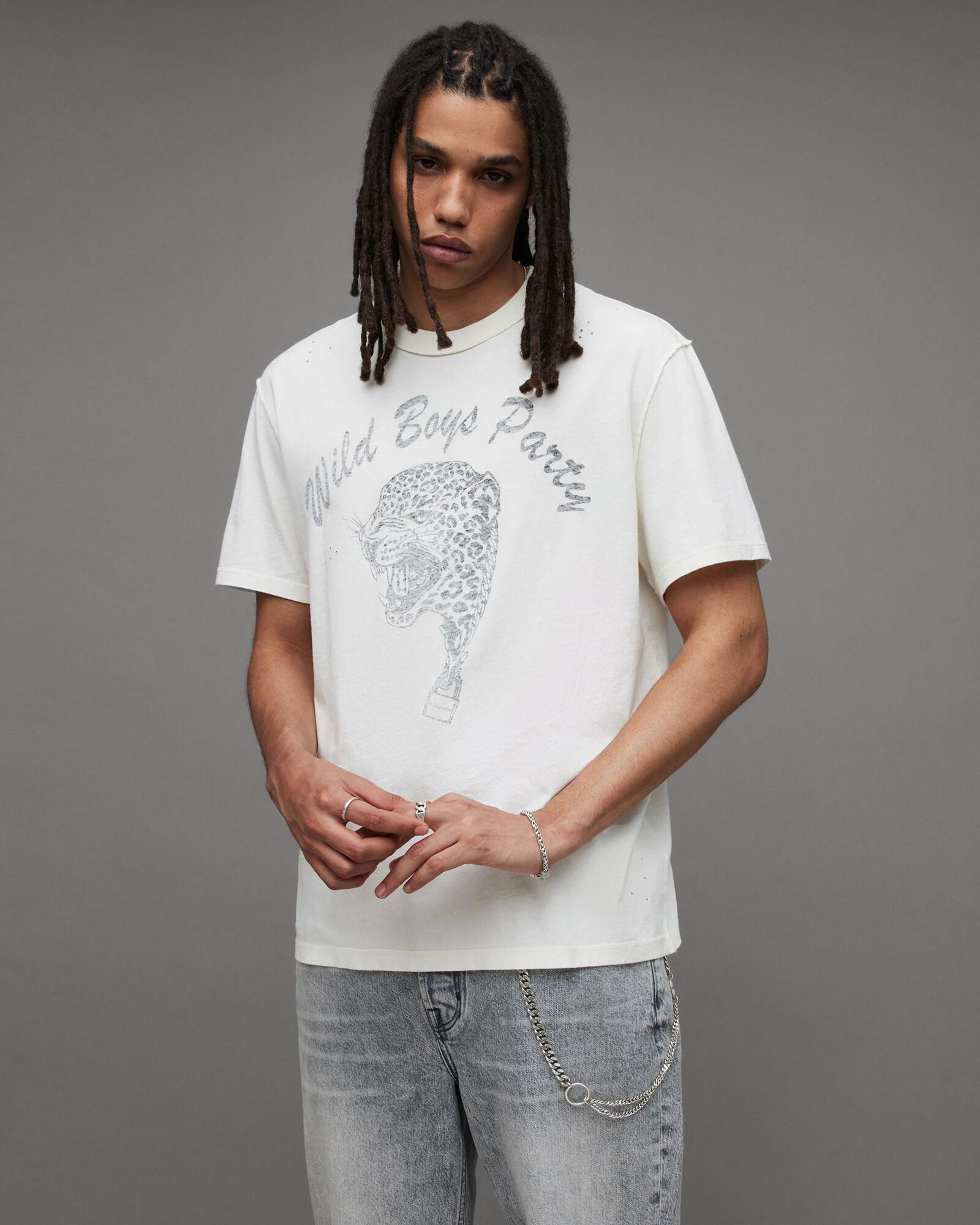 ALLSAINTS Wild Boys Reverse Print Crew T-Shirt endource - Main Image