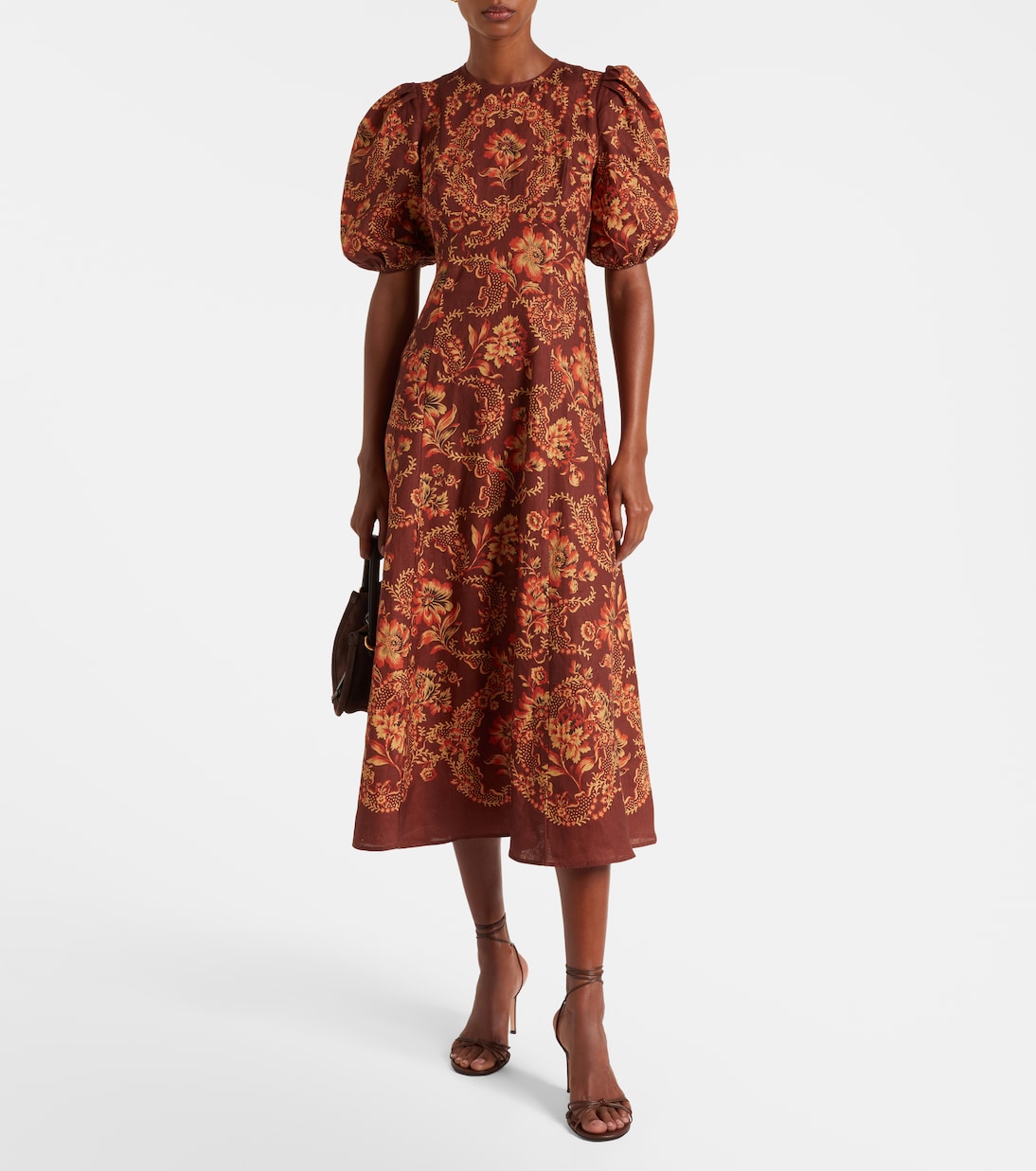 mocha linen dress Mara Dress in Mocha main image 1