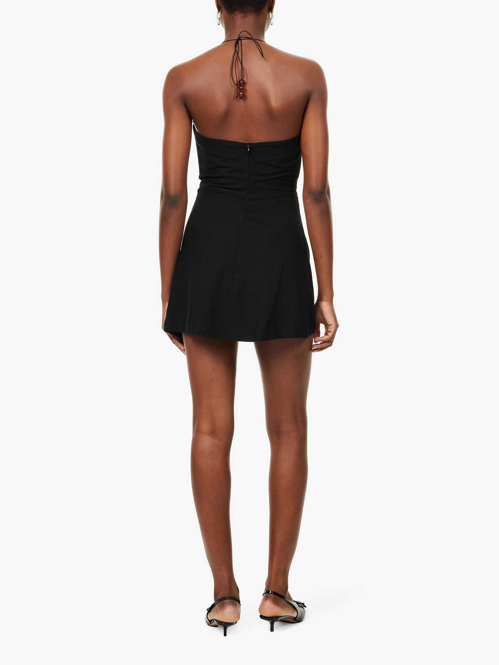 BEC & BRIDGE Desiree Bead-Embellished Slim-Fit Woven Mini Dress | endource