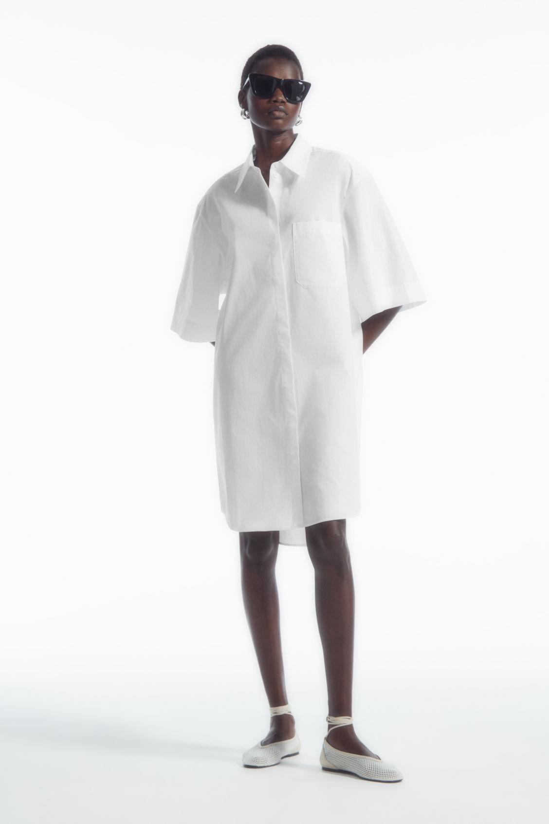 COS Oversized Poplin Mini Shirt Dress | endource COS Oversized Poplin Mini Shirt Dress | endource