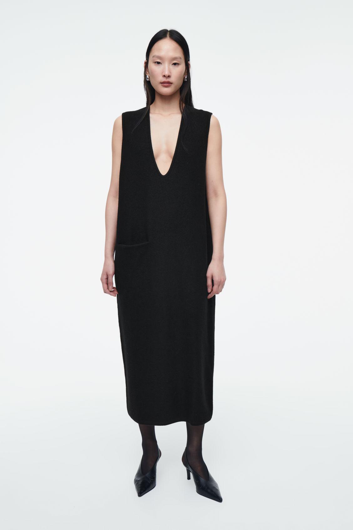 cos boiled wool midi dress COS Boiled-Wool Midi Dress