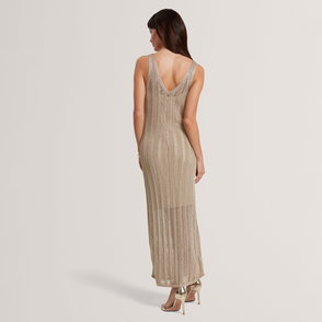 TED BAKER Zadi Knitted Full Flared Dress | endource