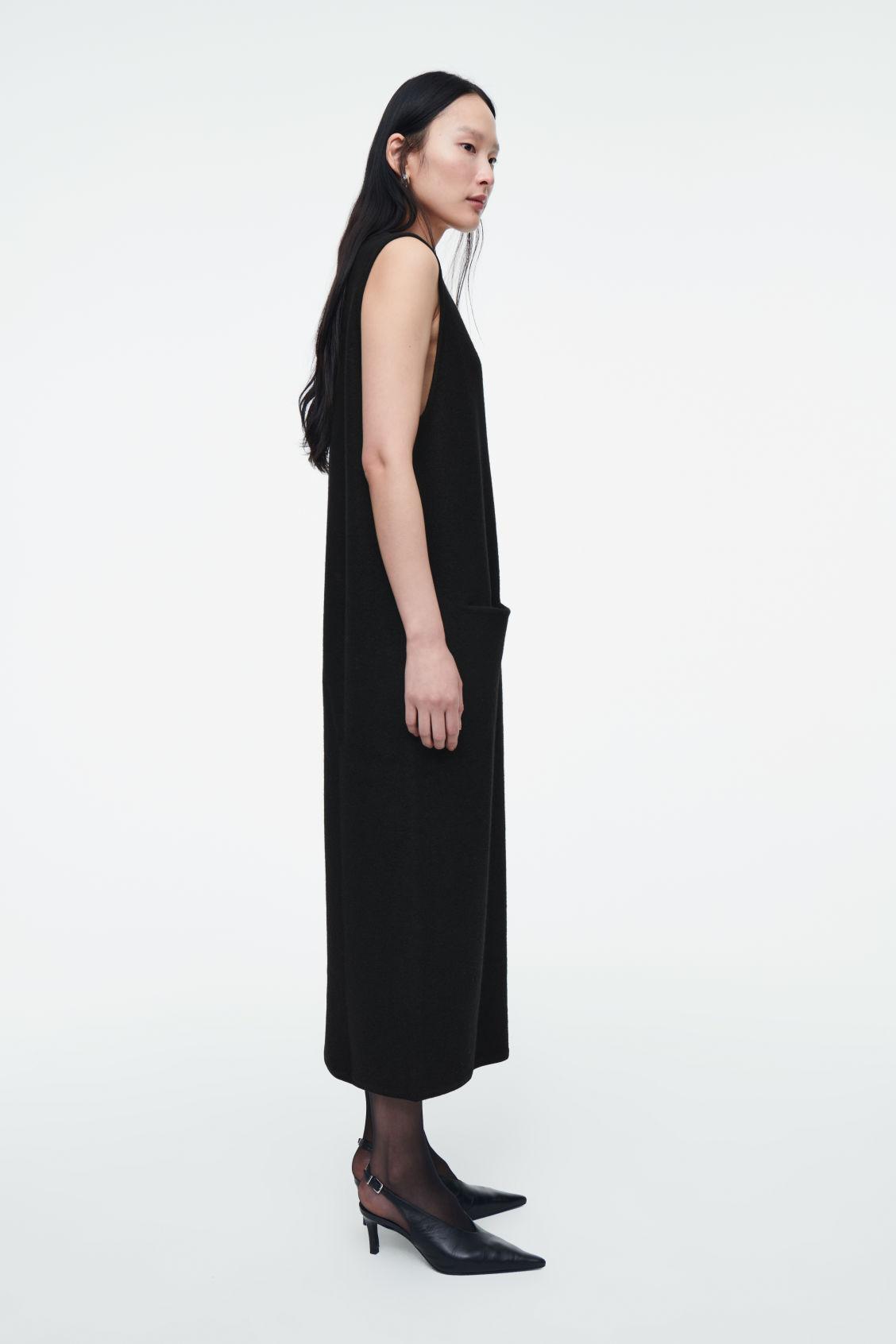 COS Boiled-Wool Midi Dress | endource