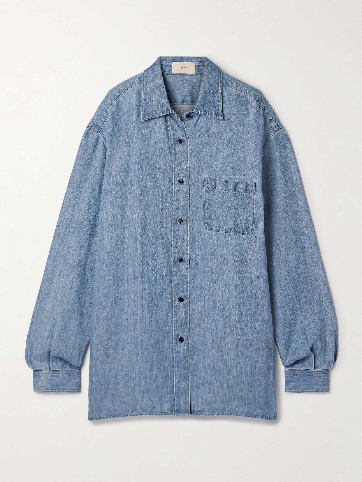 Reg Linen Chambray Shirt 221 Desert Beige