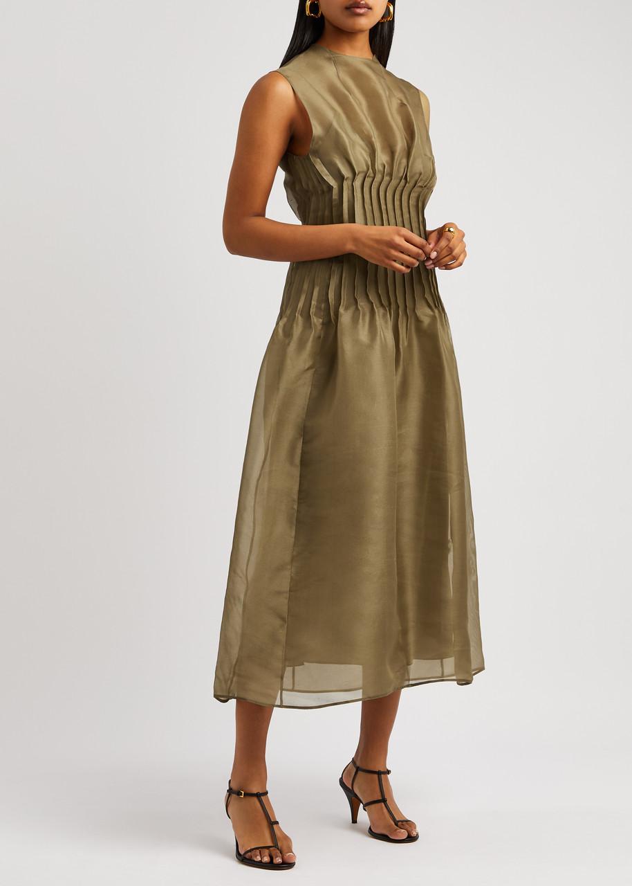 khaite wes seamed silk organza dress Shop Khaite Wes Seamed Silk Organza Dress | Saks Fifth Avenue