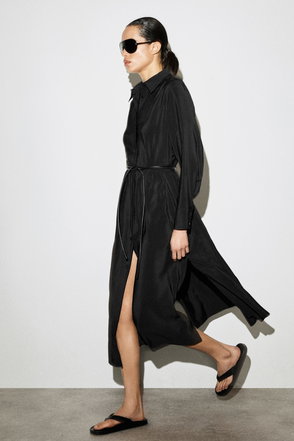cos embroidered puff sleeve dress Diane floral embroidered openwork midi dress S / White main image 0