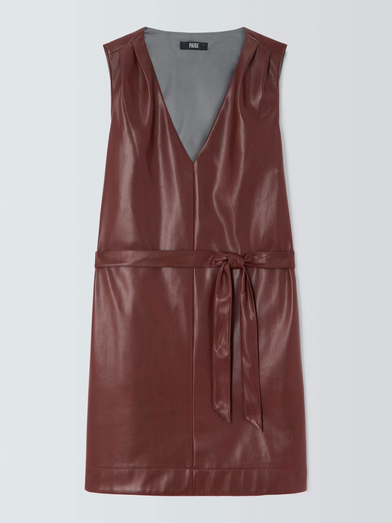 PAIGE Luisa Faux Leather Mini Dress | endource