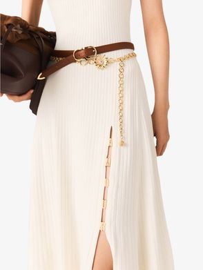 MAJE Sparkly Ribbed Knit Dress | endource