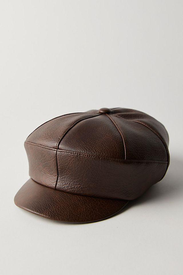 FREE PEOPLE Carrie Distressed Lieutenant Hat | endource display picture 1