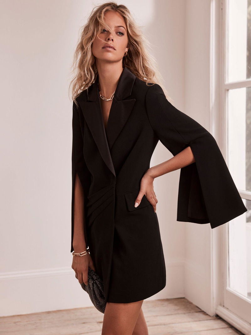 MINT VELVET Split Sleeve Blazer Mini Dress | endource MINT VELVET Split Sleeve Blazer Mini Dress | endource