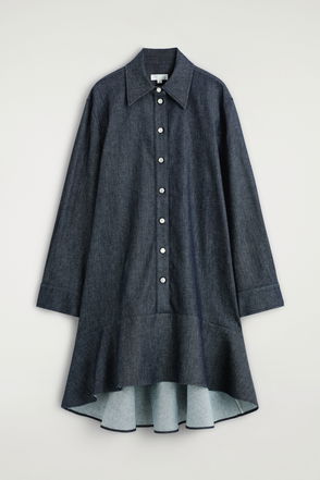 white christmas dresses Well Known Light Blue Denim Babydoll Dress – Shop the Mint main image 1