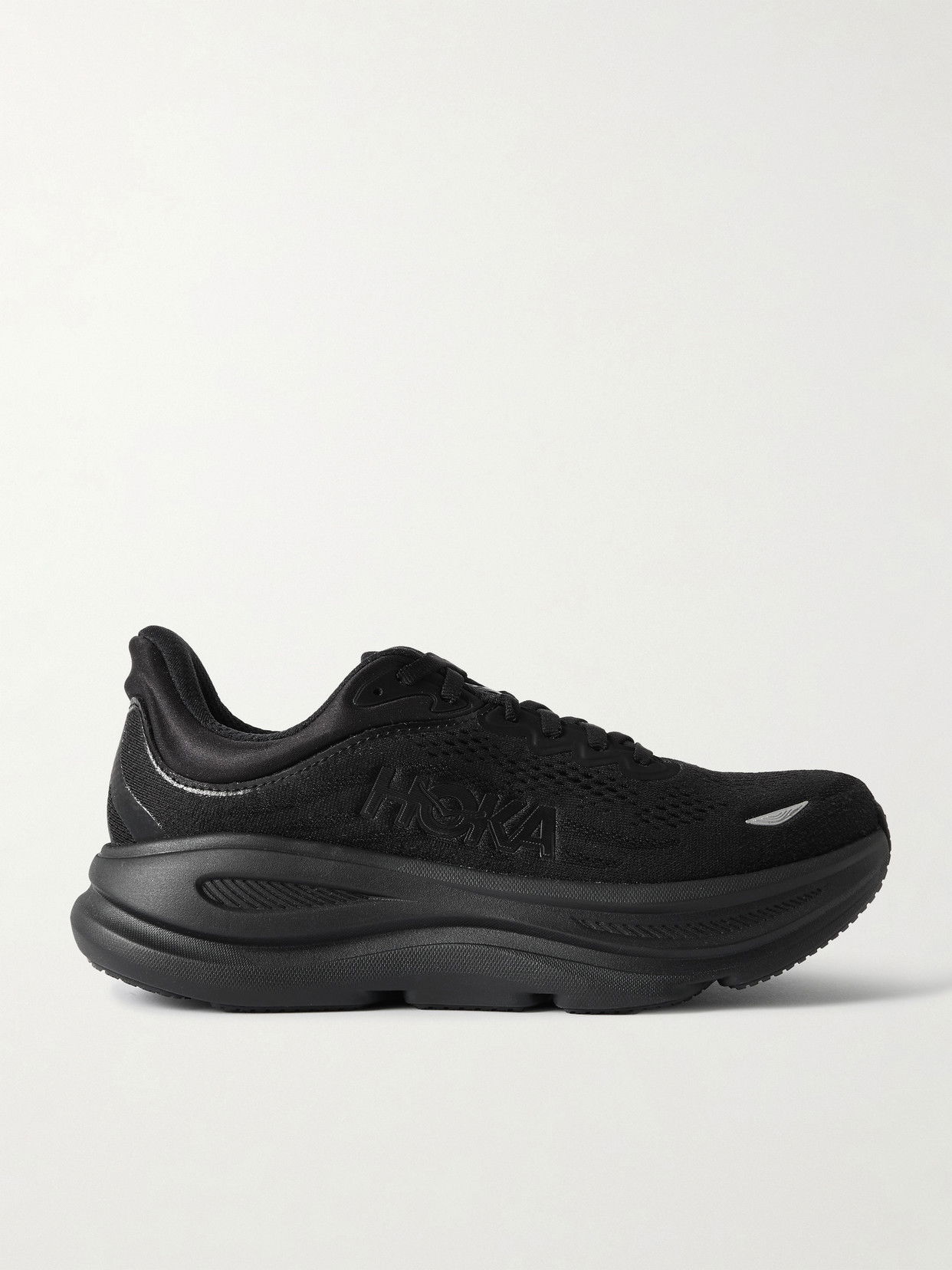 Hoka Bondi 9 Rubber-Trimmed Mesh Sneakers | endource