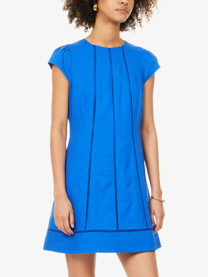REFORMATION Desiree Ruffle-Trimmed Linen Mini Dress | endource