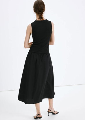 red dress collection fashion show Fifteen Twenty Women's Jennifer Faux Leather Dress In Black main image 0