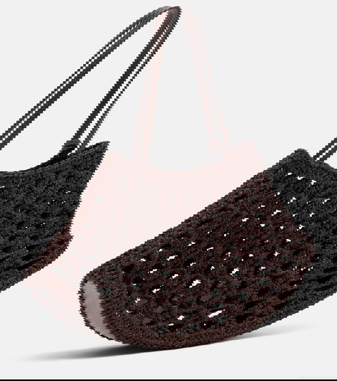 MAGDA BUTRYM Maya Small Crochet Leather Top-handle Bag | endource