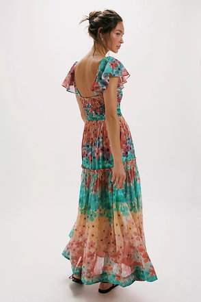 fitted lace wedding dress Amazon.com: Free People Women's Dream Weaver Maxi Teal Combo Medium :  Clothing, Shoes & Jewelry main image 0