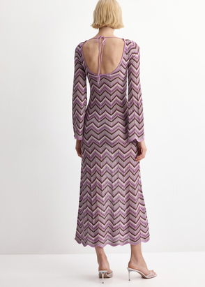 MANGO Embroidered Flared Dress | endource