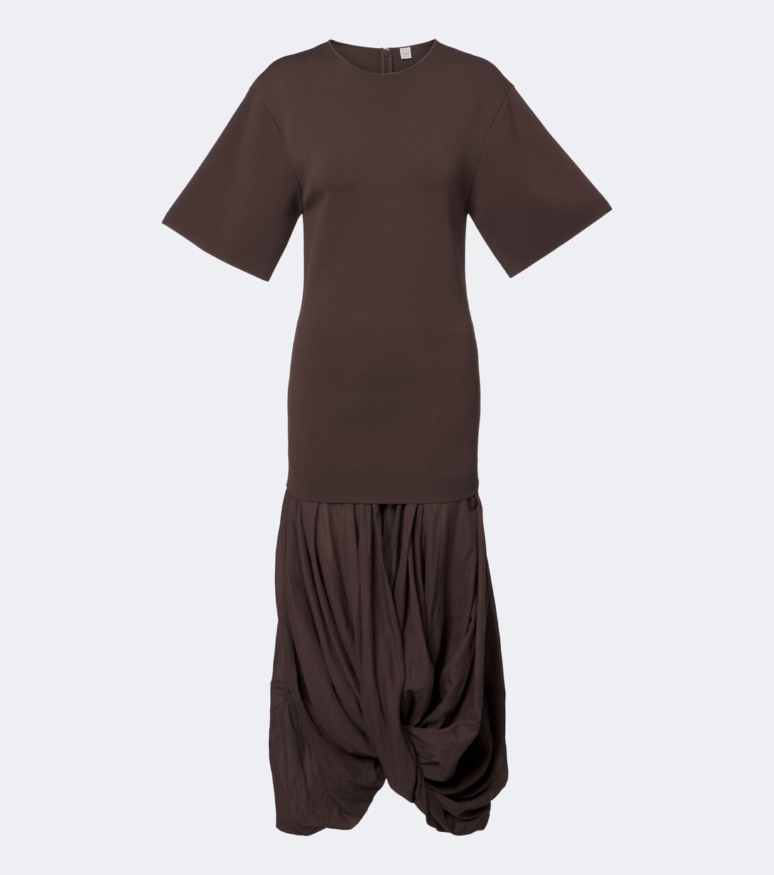 toteme cocoon jersey dress Midi Black dress