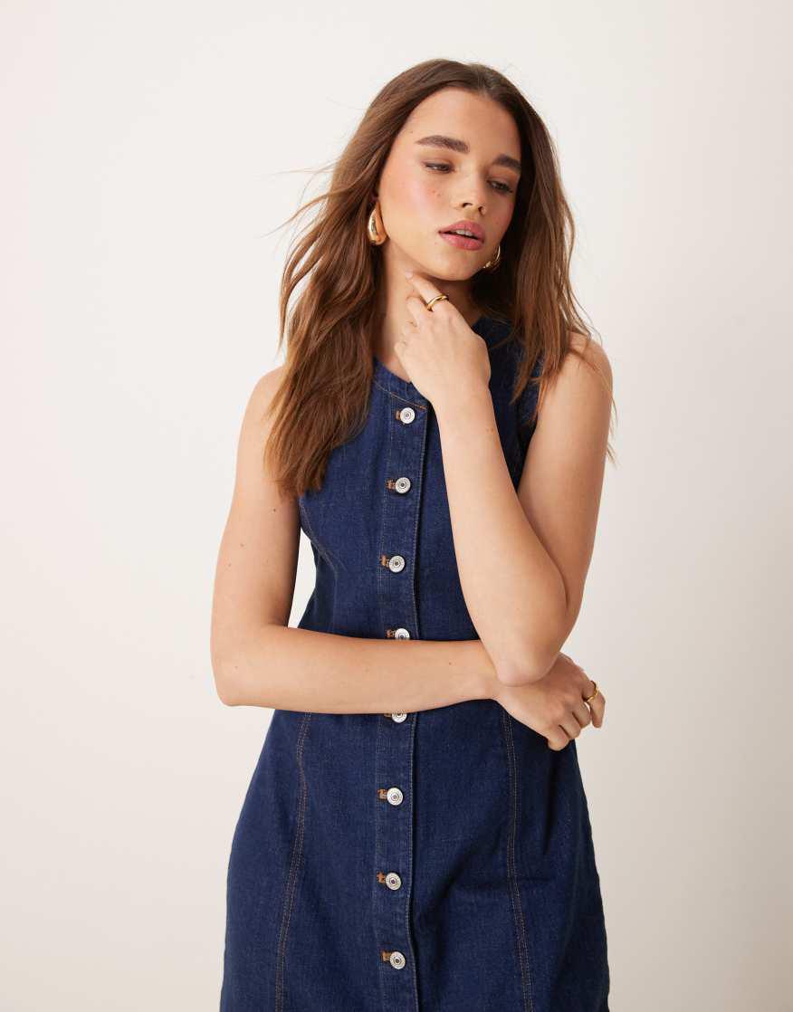 princess polly white halter dress Maeva Mini edge hem for easy drop:PF24-DROP3 Wood Type:Cherry with Mahogany Wash Embroidered Cotton Shirt Dress