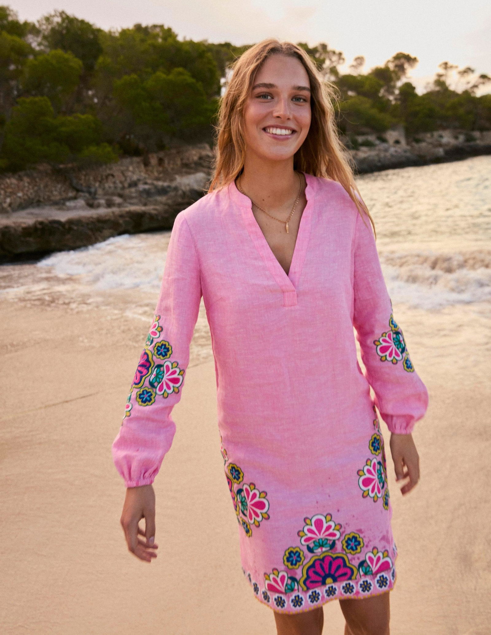 boden cleo linen dress Buy Boden Green Cleo Linen Tie Waist Dress from Next USA