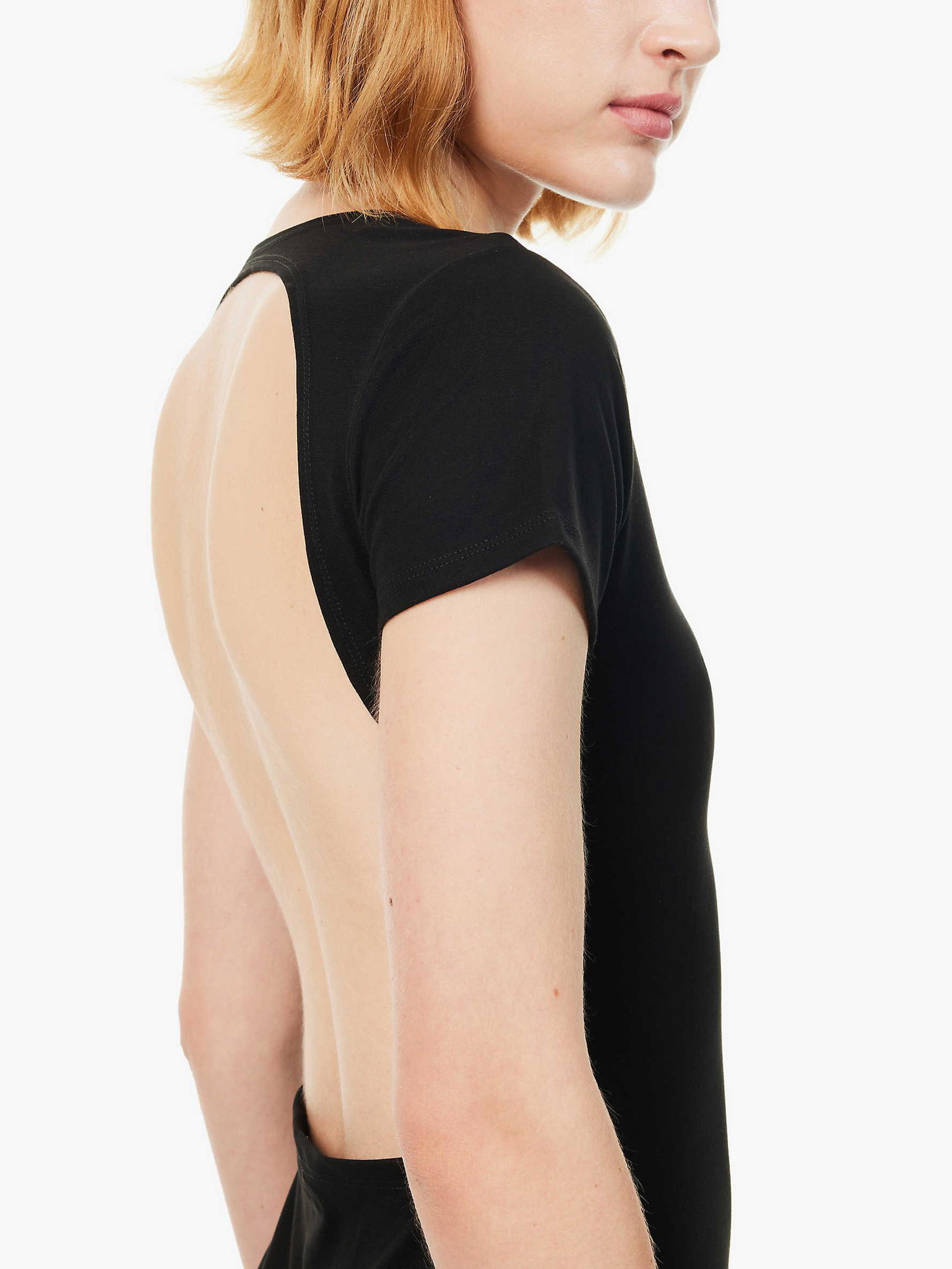 long sleeve midi knit dress ASTR the Label | Fallyn Ribbed Sweater Midi Dress in Black main image 1