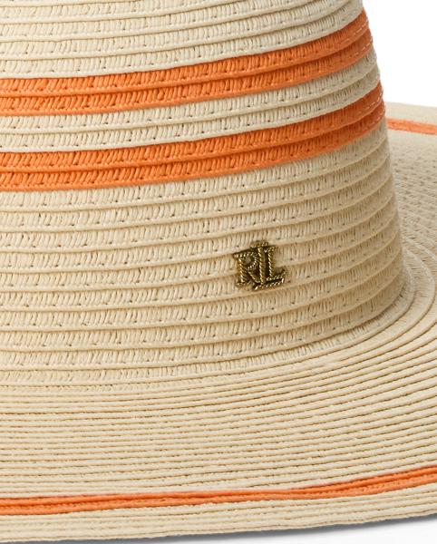 LAUREN RALPH LAUREN Striped Straw Sun Hat | endource display picture 3