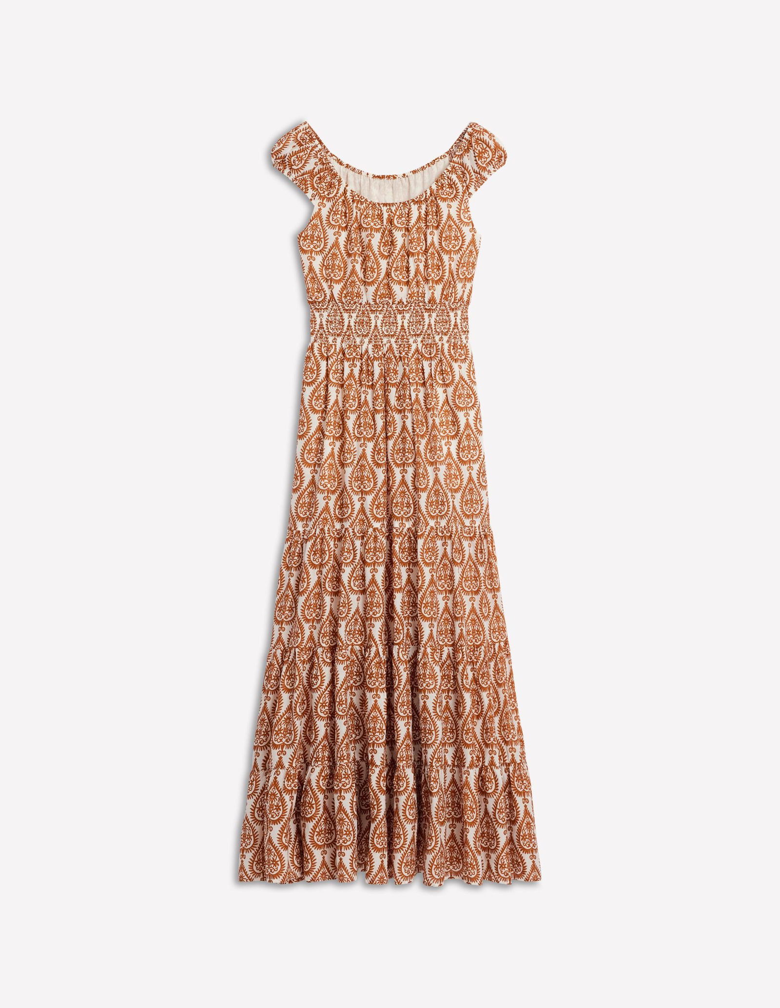 boden voop cotton tiered dress BODEN Scoop Cotton Tiered Dress
